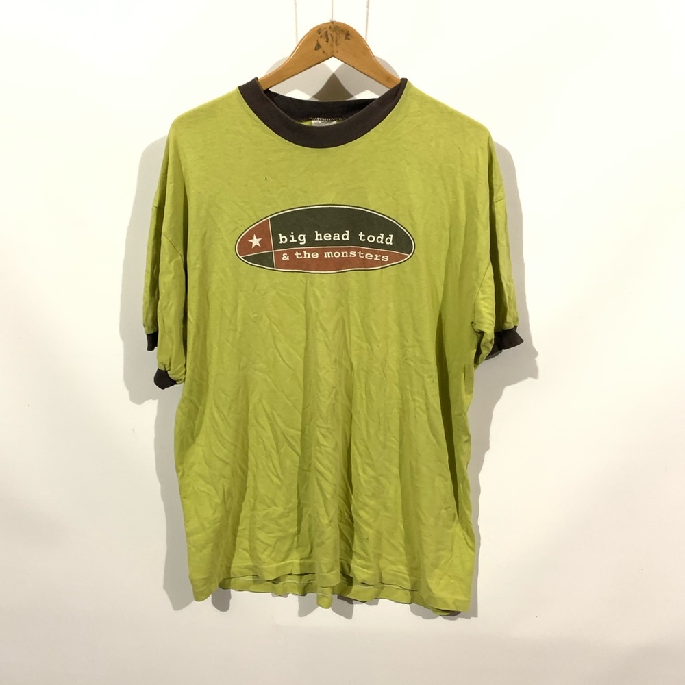 Vintage 90s big head Todd and the monsters ringer t-shirt